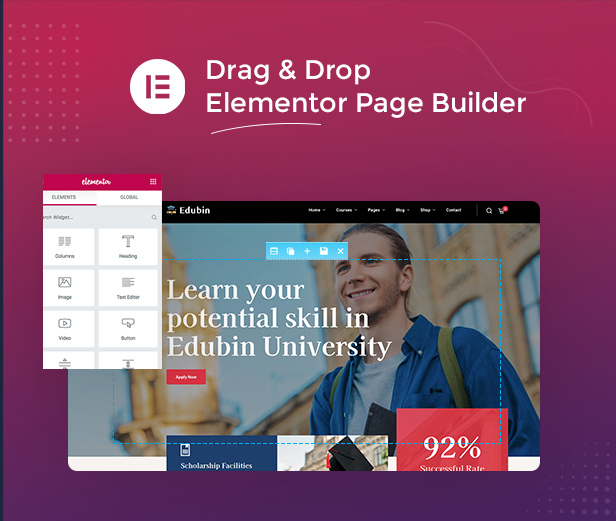 Eelementor education theme